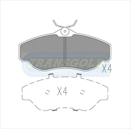 Brake Pads Front Fits Range Rover 95-On TG1336N - Transgold | Universal Auto Spares