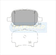 Brake Pads Front Fits Toyota Camry Mcv20 V6 97-, Lexus 92-97 TG1345N - Transgold | Universal Auto Spares
