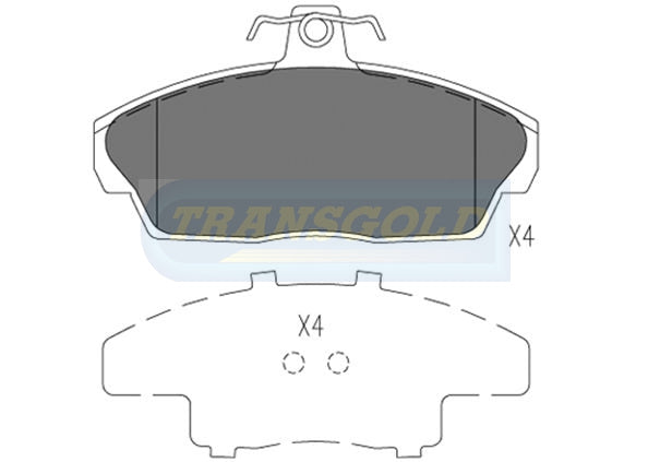 Brake Pads Front Fits Frelander 4WD 1.8,2.0 Feb 1998 On TG1360 - Transgold | Universal Auto Spares