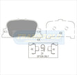 Brake Pads Rear Fits Toyota Prius 8/04-6/09, Camry 8/99-9/01 TG1434 - Transgold | Universal Auto Spares