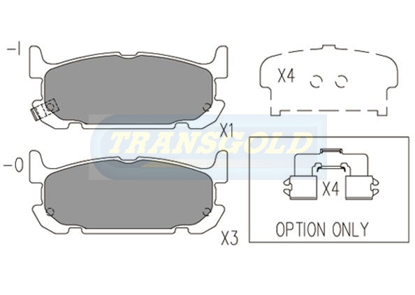 Brake Pads Rear Fits Mazda Mx-5 1.8 2001 On TG1508N - Transgold | Universal Auto Spares
