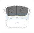 Brake Pads Front Fits Toyota Tarago 03-On TG1519N - Transgold | Universal Auto Spares