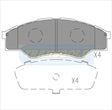 Brake Pads Front Fits Toyota Hilux 2005-On TG1741N - Transgold | Universal Auto Spares