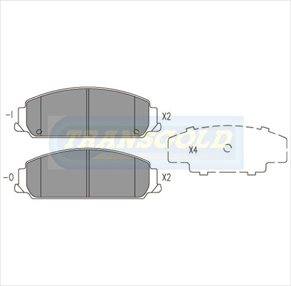 Brake Pads Fits Holden Commodore VE 2005-On Front B1765 TG1765N - Transgold | Universal Auto Spares