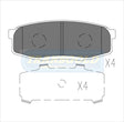 Brake Pads Rear Fits Toyota Landcruiser 200 Series(Vdj200)4.5 V8 Td,(Uzj200)4.7 V8 11/07-Now TG1857 - Transgold | Universal Auto Spares