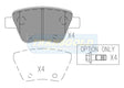 Brake Pads Rear Fits Volkswagen Golf 10-On, Caddy 12/10 On TG12211N - Transgold | Universal Auto Spares