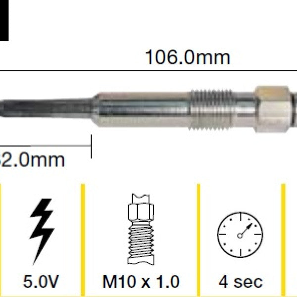 Glow Plug BMW FORD TGP003 - TRIDON