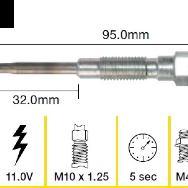 Glow Plug TOYOTA 2C 3C 2C-T B 2B 3B 2H TGP038 - TRIDON