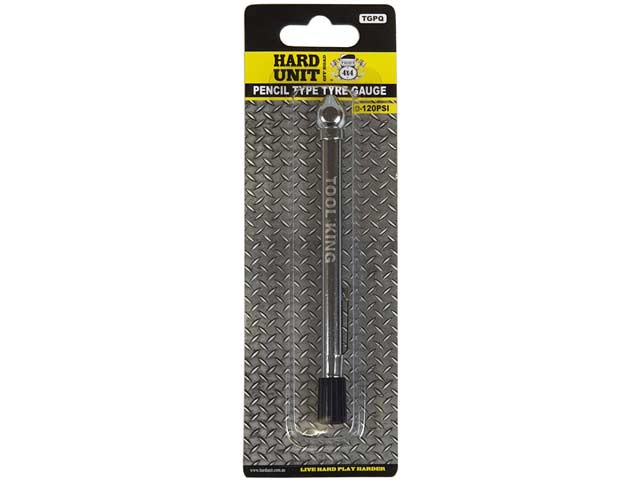 Pencil Tyre Gauge 0 - 120 PSI - HARD UNIT