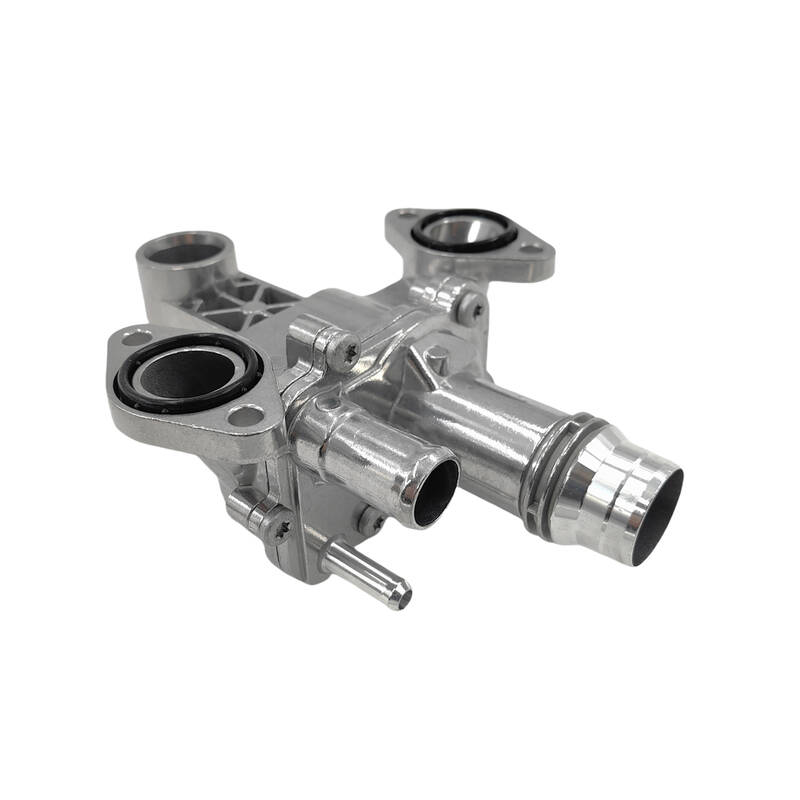 Engine Coolant Thermostat Housing With Seal Fit For Ford Territory SZ Land Rover Discovery 3/4 Jaguar XF X250 XJ X350 X358 X351 2.7L 3.0L Diesel THE-FD004 - Machter