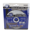 Cut Off Wheel 125mm 5" Pack Of 5 - Tool King | Universal Auto Spares