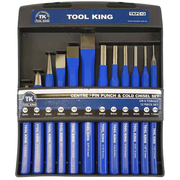 Punch & Chisel Set 12 Piece - Tool King