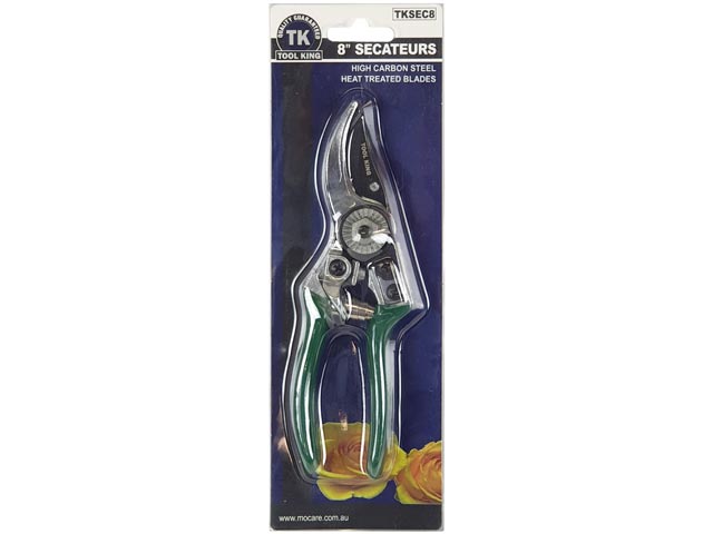 8" Secateurs Teflon Coated Blade - Tool King