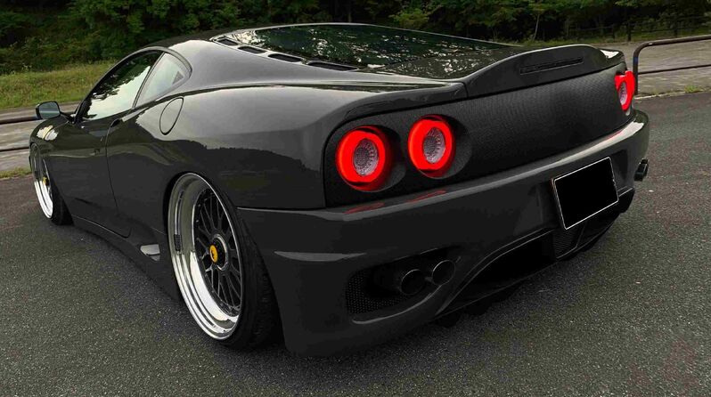3D Clear Red Full LED Tail Lights Fit For Ferrari 360 Modena 512 F355 550 575M F50 1999-2005 TL-FR001LS - Machter