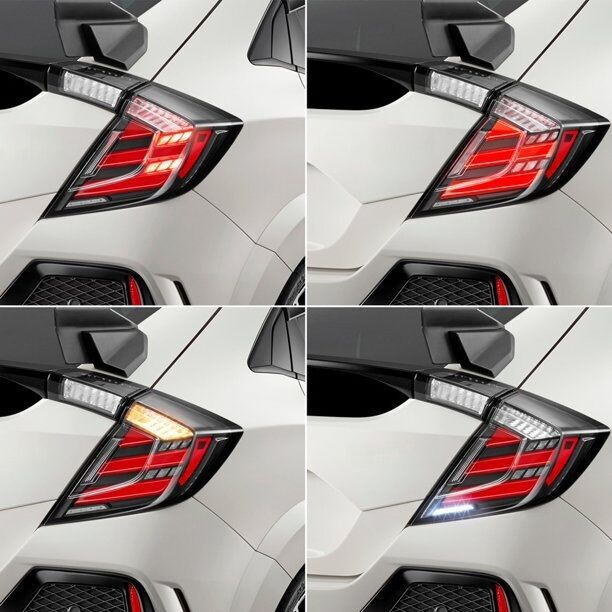 Mugen Style Clear LED Tail Lights Fit For Honda Civic FK7 Type R FK8 2016-2021 TL-HD023LS - Machter