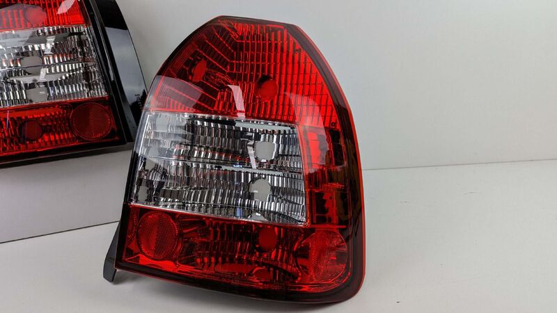 JDM Clear Red Tail Light Fit For Honda Civic EK Hatch VTI 1996-2000 TL-HD029LS - Machter