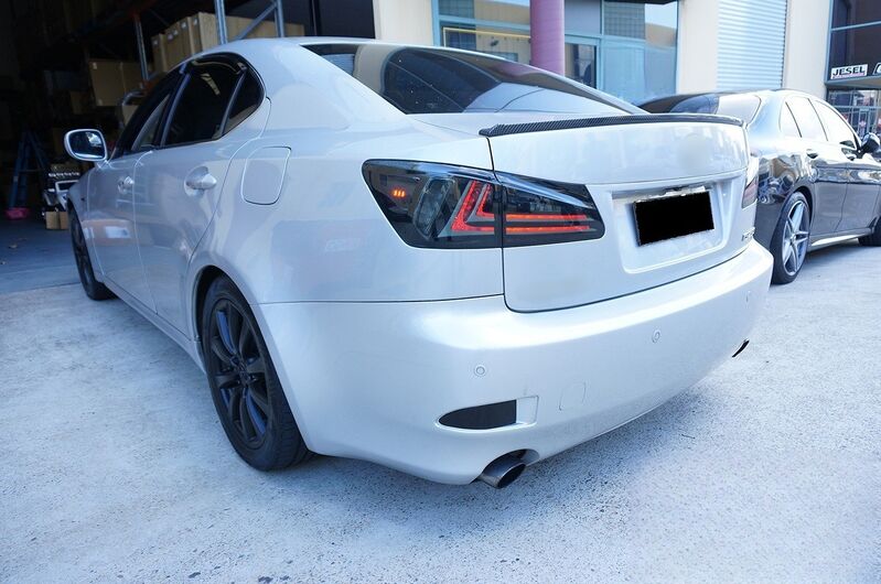 Smoke Black LED Light Bar Tail Lights Fit For Lexus IS250 IS350 ISF 2005-2013 TL-LX030LS - Machter