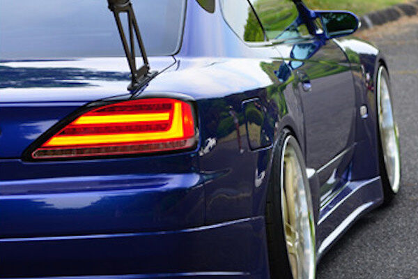 Black Fiber Sequential LED Tail Lights Fit For Nissan 200SX S15 Silvia Spec R 1999-2002 TL-NS030LS - Machter