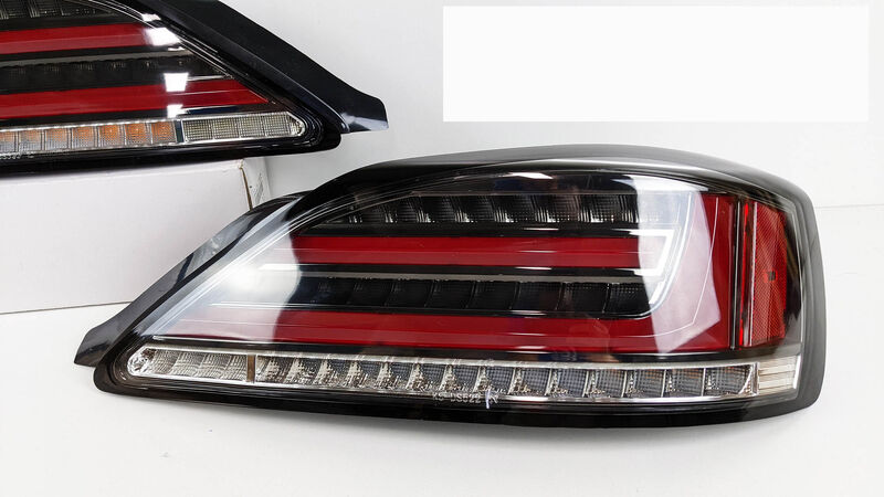 Black Fiber Sequential LED Tail Lights Fit For Nissan 200SX S15 Silvia Spec R 1999-2002 TL-NS030LS - Machter