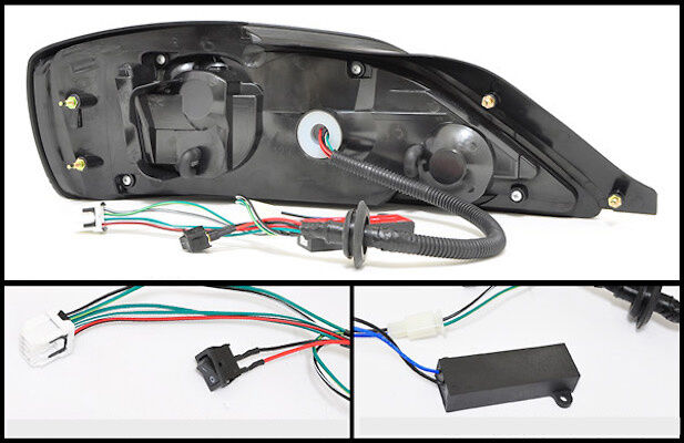 Black Fiber Sequential LED Tail Lights Fit For Nissan 200SX S15 Silvia Spec R 1999-2002 TL-NS030LS - Machter