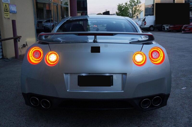 Crystal Eye Smoke Red 3D LED Stripe Bar Tail Lights Fit For Nissan GTR R35 VQ38 2007-2021 TL-NS035LS - Machter