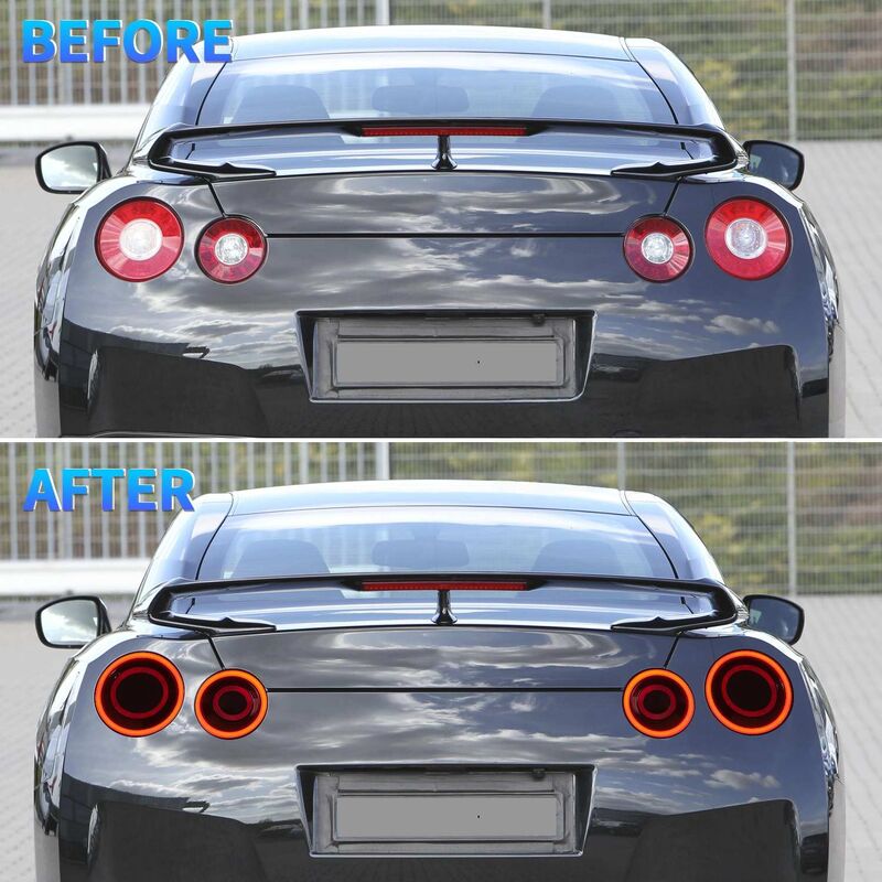 HRS Smoke 3D LED Taillights Fit For Nissan GTR R35 – The Elite Series 2007-2024 TL-NS046LS - Machter