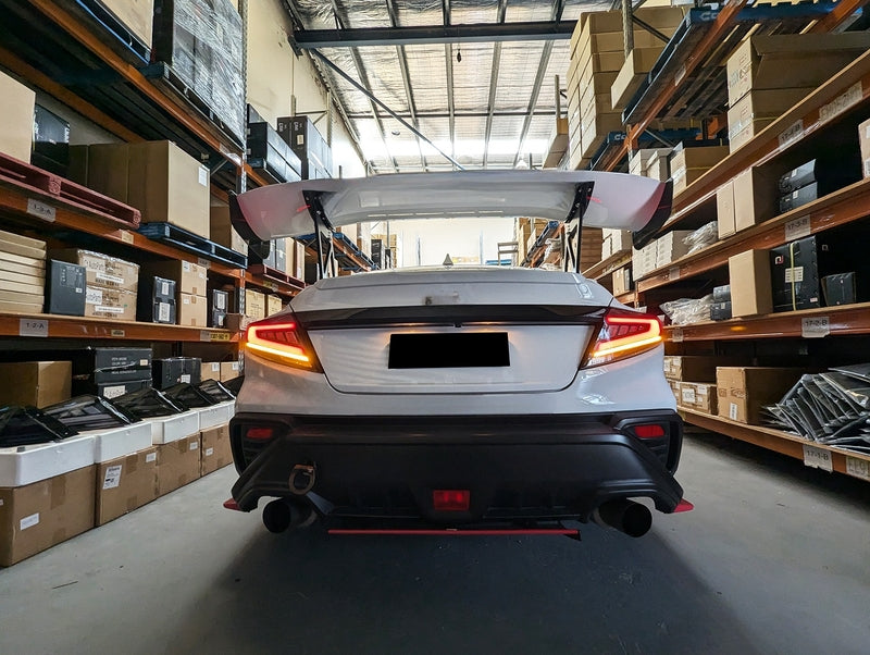 V2 Black Red LED Dynamic Tail Lights Fit For Subaru WRX VB 2022-2024 TL-SB022LS - Machter