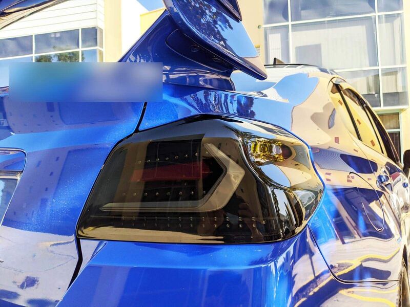 V5 Smoke Black Full LED Tail Lights Dynamic Indicator Fit For Subaru WRX STI 2015-2021 TL-SB036LS - Machter