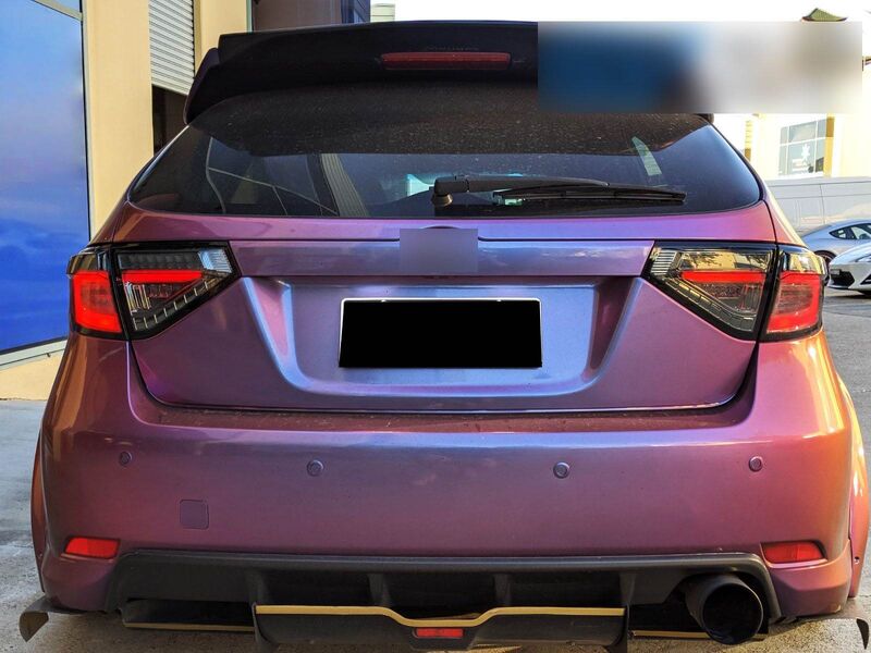 Black (Red Bar) LED Tail Lights Dynamic Signal Fit For Subaru Impreza WRX RS STI Hatchback 2008-2013 TL-SB043LS - Machter