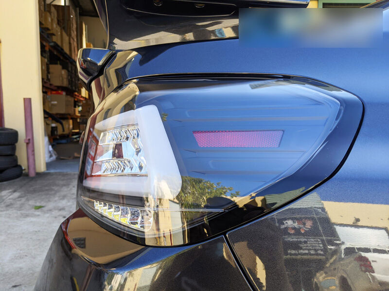 V4 Black LED Dynamic Tail Lights Fit For Subaru WRX STI VA 2015-2021 TL-SB044LS - Machter
