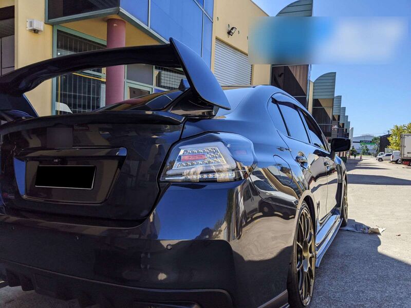 V4 Black LED Dynamic Tail Lights Fit For Subaru WRX STI VA 2015-2021 TL-SB044LS - Machter