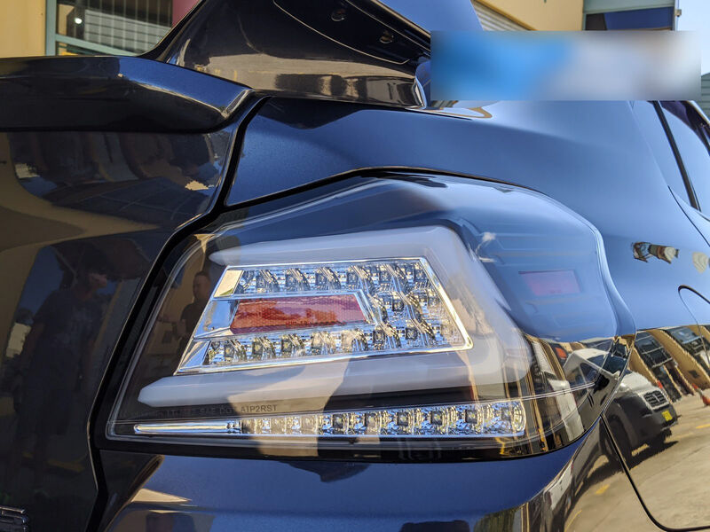 V4 Black LED Dynamic Tail Lights Fit For Subaru WRX STI VA 2015-2021 TL-SB044LS - Machter