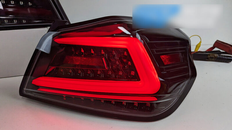 V4 Black Red LED Dynamic Tail Lights Fit For Subaru WRX STI VA 2015-2021 TL-SB050LS - Machter