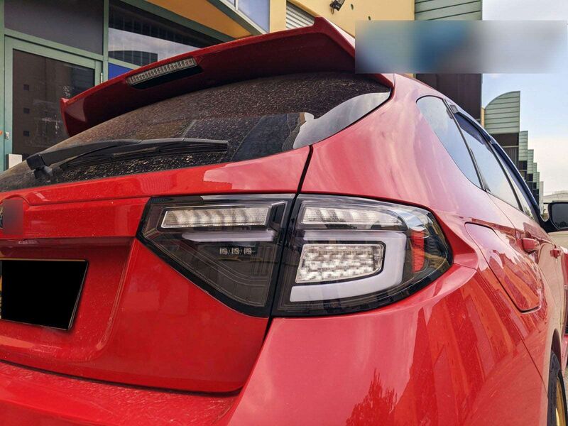 Black 3D LED Tail Light Dynamic Signal Fit For Subaru Impreza WRX RS STI Hatchback 2008-2013 TL-SB051LS - Machter