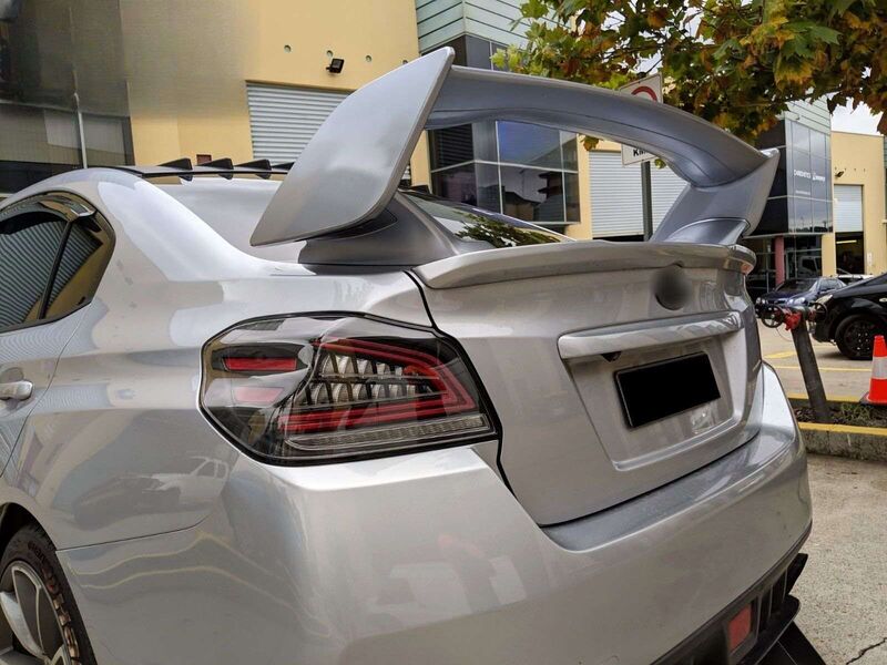 Black Full LED V3 Dynamic Indicator LED Tail Lights Fit For Subaru WRX STI VA 2015-2021 TL-SB057LS - Machter
