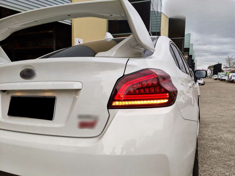 Clear Red Full LED V3 Dynamic Indicator LED Tail Lights Fit For Subaru WRX STI VA 2015-2021 TL-SB058LS - Machter