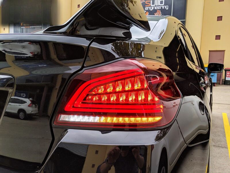 Clear Red Full LED V3 Dynamic Indicator LED Tail Lights Fit For Subaru WRX STI VA 2015-2021 TL-SB058LS - Machter