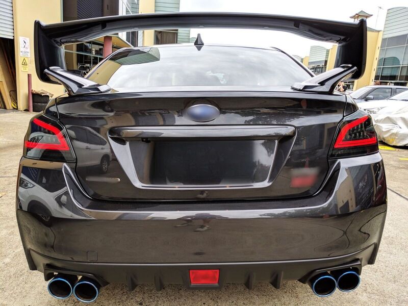 Smoke Full LED V3 Dynamic Indicator LED Tail Lights Fit For Subaru WRX STI VA 2015-2021 TL-SB059LS - Machter