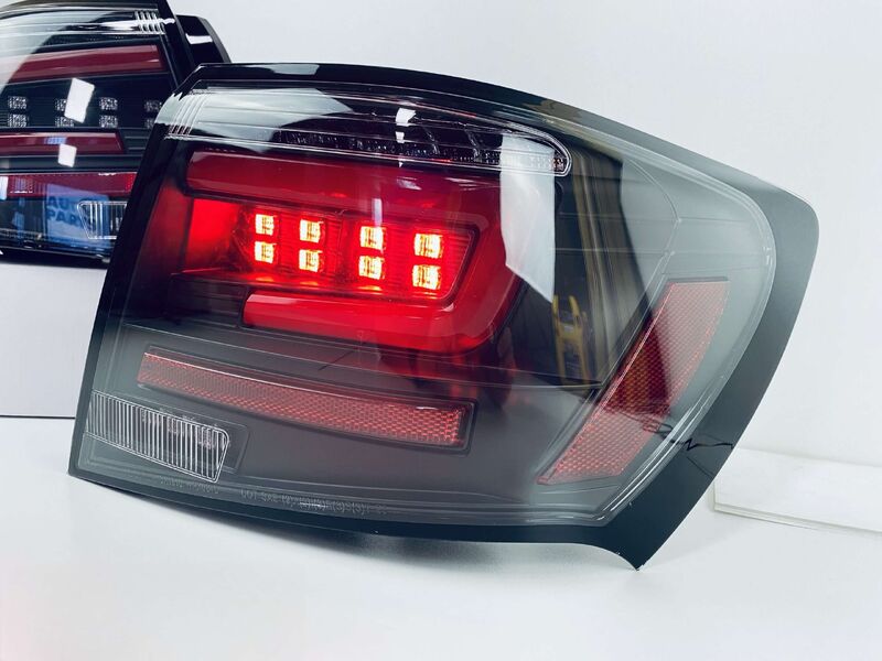Black Red LED Taillights Dynamic Signal Fit For Subaru Impreza WRX STI G3 4D 2008-2013 TL-SB062LS - Machter