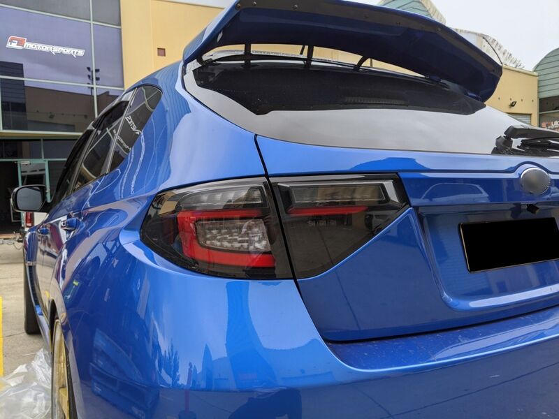 Black Edition R Dynamic Indicator LED Taillight Fit For Subaru Impreza WRX RS STI Hatchback TL-SB065LS - Machter