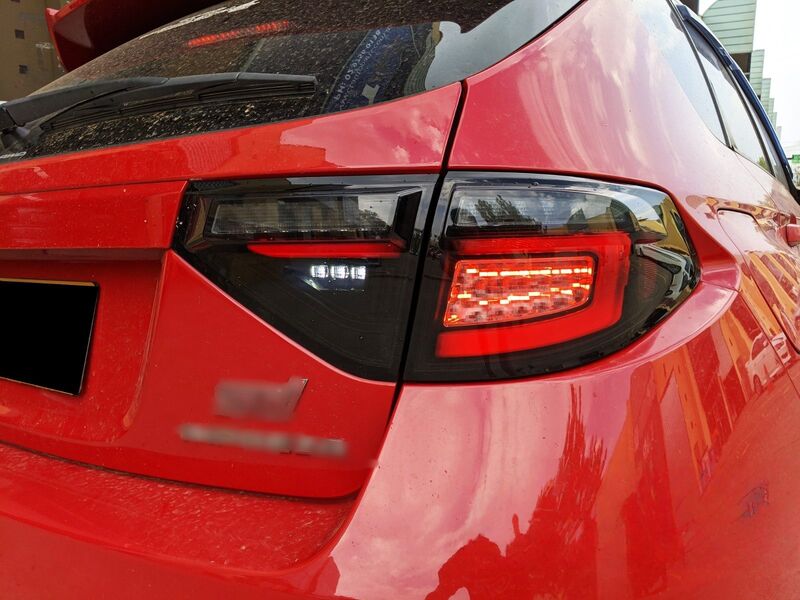 Black Edition R Dynamic Indicator LED Taillight Fit For Subaru Impreza WRX RS STI Hatchback TL-SB065LS - Machter