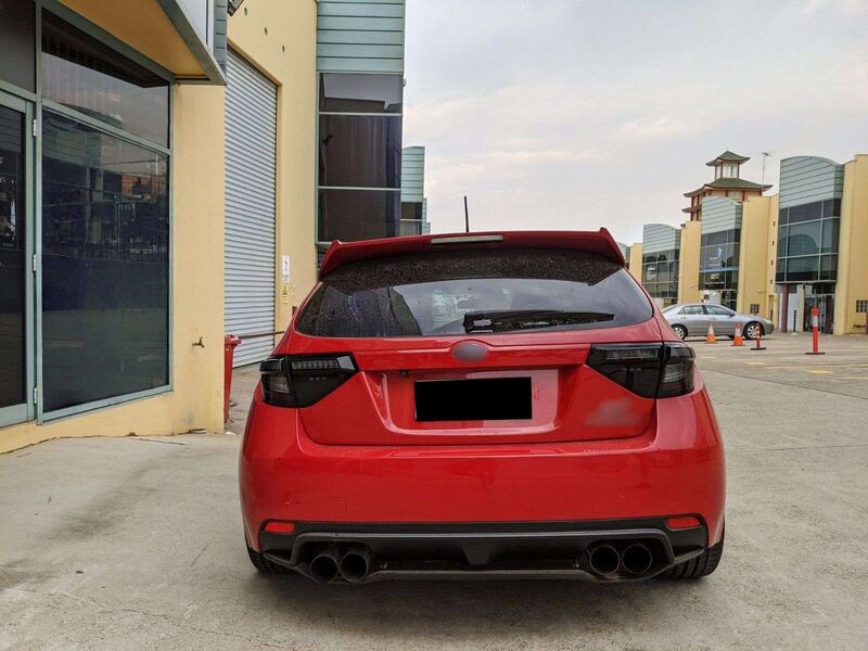 Black Edition R Dynamic Indicator LED Taillight Fit For Subaru Impreza WRX RS STI Hatchback TL-SB065LS - Machter
