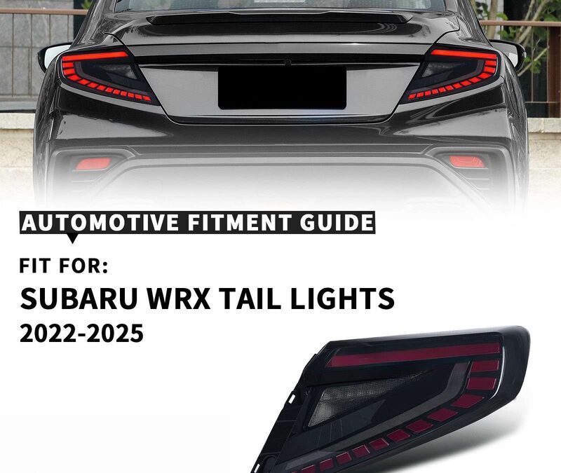 V4 Smoke Red LED Dynamic Taillights Fit For Subaru WRX VB 2022-2025 TL-SB072LS - Machter