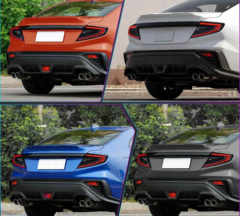 V4 Smoke Red LED Dynamic Taillights Fit For Subaru WRX VB 2022-2025 TL-SB072LS - Machter