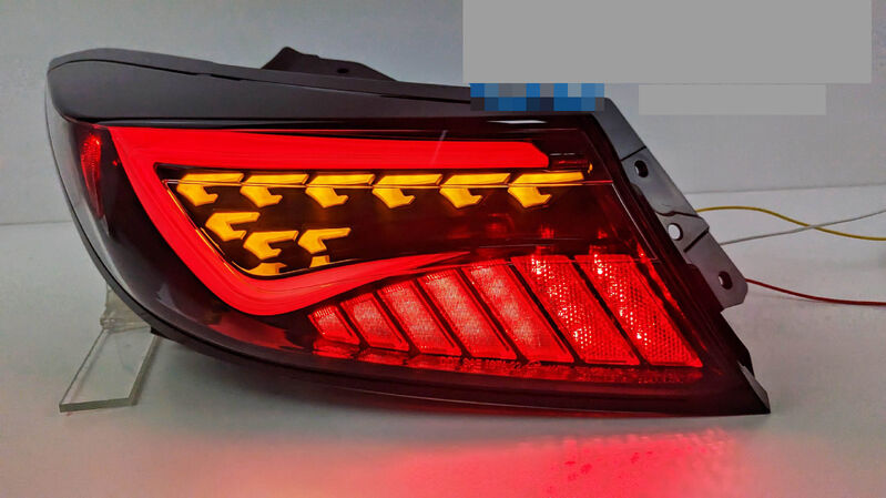 OLM Black White Bar LED Dynamic Tail Lights Fit For Toyota 86 GR86 For Subaru BRZ 2022-2023 TL-TA025LS - Machter