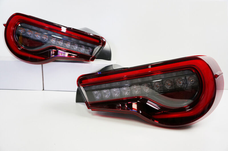 3D Light Bar Clear Red Tail Lights Dynamic Blinker Fit For Toyota 86 For Subaru BRZ ZN6 2012-2021 TL-TA070LS - Machter