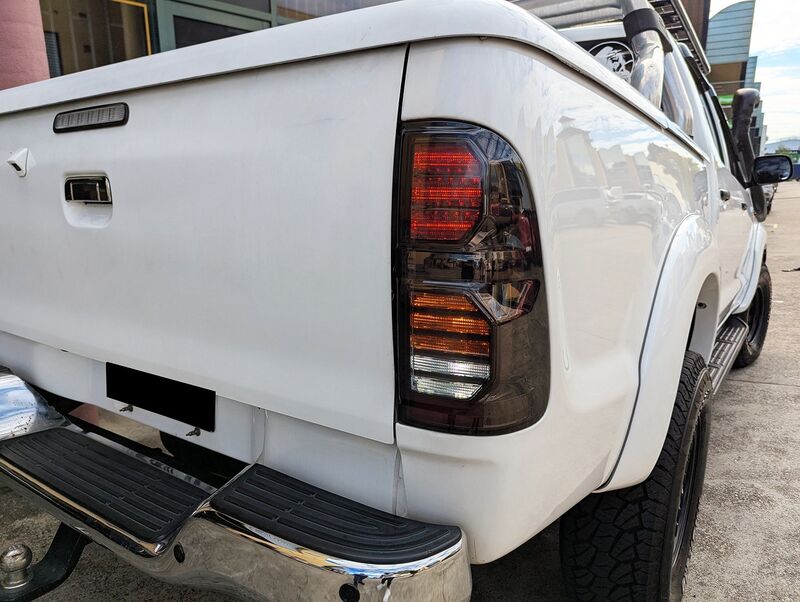 Smoke LED Taillights Fit For Toyota Hilux SR5 VIGO 2011-2014 TL-TA079LS - Machter