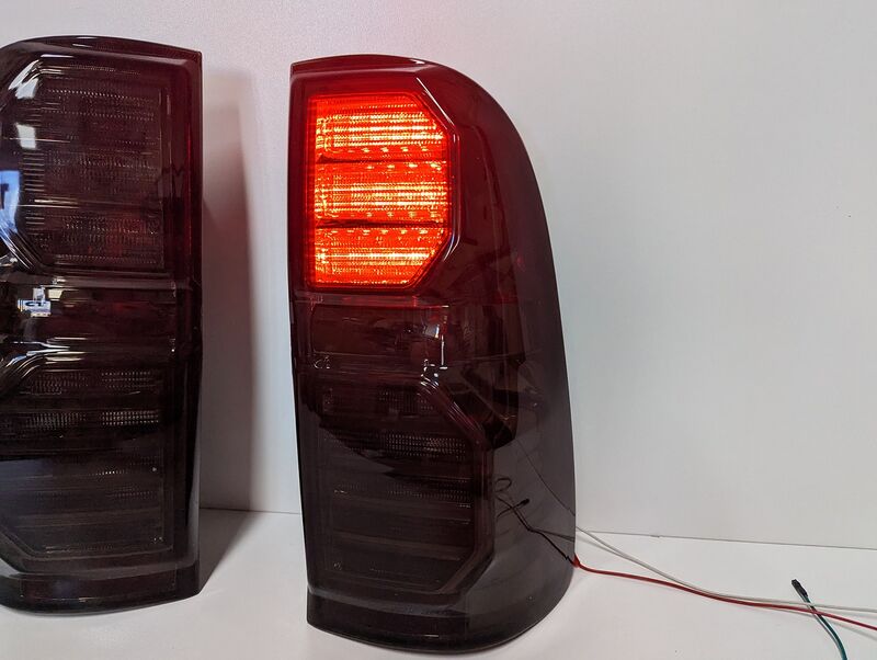 Smoke LED Taillights Fit For Toyota Hilux SR5 VIGO 2011-2014 TL-TA079LS - Machter