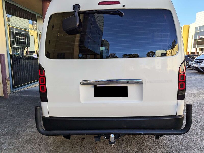 Smoke Black V3 3D Full LED Tail Lights Fit For Toyota Hiace Van 2004-2020 TL-TA082LS - Machter