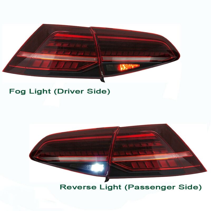 R Style Red Full LED Dynamic Tail Lights Fit For VW Golf 7 VII 2014-2018 TL-VW023LS - Machter